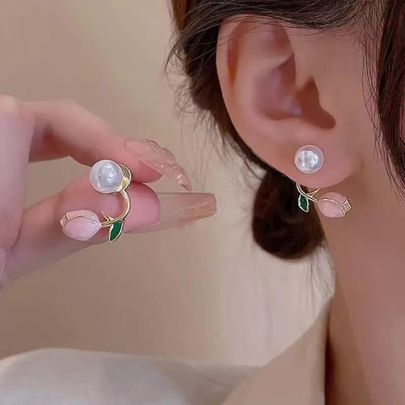 Rosé Bloom Studs