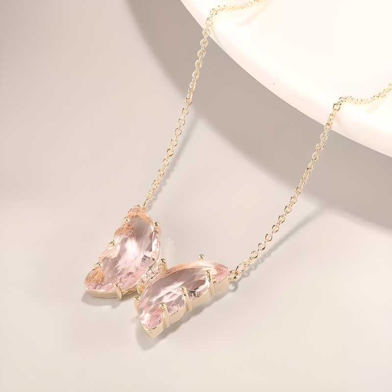 Rosé Flutter Necklace