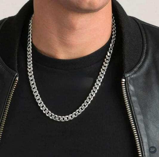Silver Titan Cuban Chain